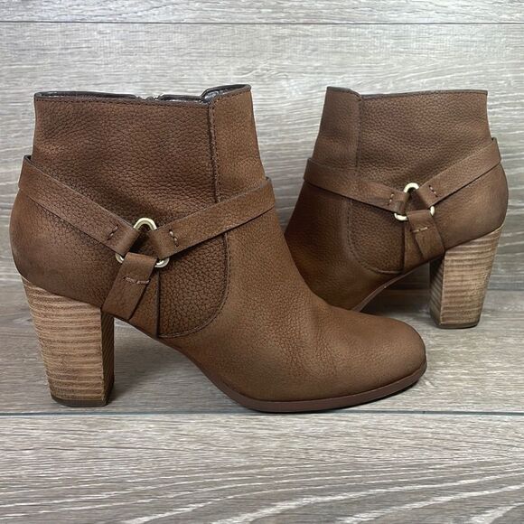 Cole Haan Grand OS Calixta Brown Nubuck Women’s Size 7B Harness Ankle Boots - Picture 1 of 11